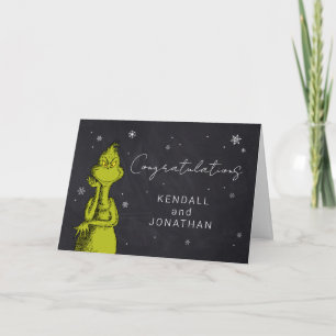 Grinch-Schultafel-Baby-Party Karte