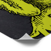 Grinch-Schultafel-Geburtstag Poster (Ecke)