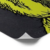 Grinch-Schultafel-Geburtstag Poster (Ecke)
