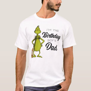 Grinch-Schultafel Geburtstagsvater des Jungen T-Shirt