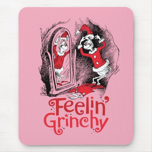 Grinch | Sich grinchig fühlen Mousepad (Vorne)