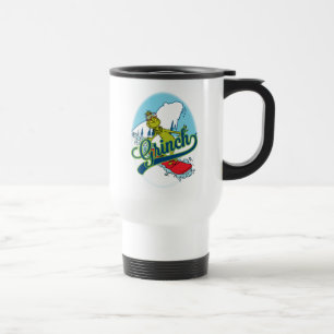 Grinch Snowboarden Reisebecher