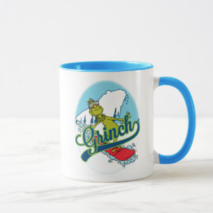 Grinch Snowboardfahren Tasse