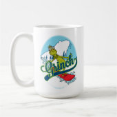 Grinch Snowboarding Kaffeetasse (Links)