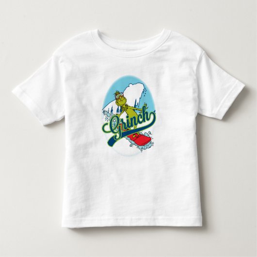 Grinch Snowboarding Kleinkind T-shirt (Vorderseite)