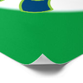 Grinch Snowboarding Poster (Ecke)