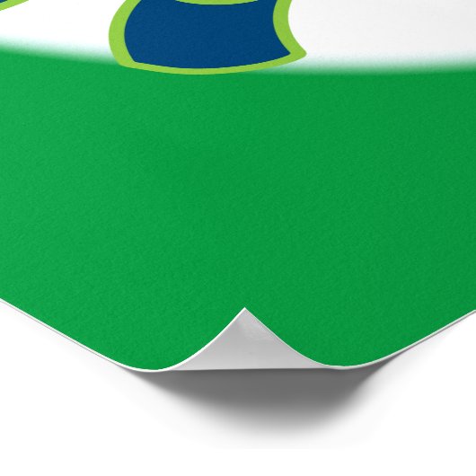 Grinch Snowboarding Poster (Ecke)