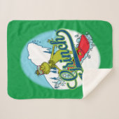 Grinch Snowboarding Sherpadecke (Vorderseite (Horizontal))
