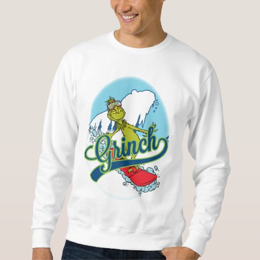 Grinch Snowboarding Sweatshirt (Vorderseite)