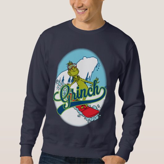 Grinch Snowboarding Sweatshirt (Vorderseite)