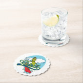 Grinch Snowboarding Untersetzer (Vor Ort)