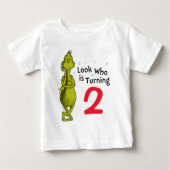 Grinch Snowflake Geburtstag Baby T-shirt (Vorderseite)