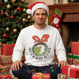 Grinch   So fröhlich kann's gar nicht werden Sweatshirt