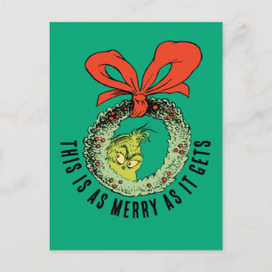 Grinch   So lustig wird's maximal Feiertagspostkarte