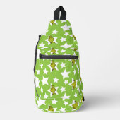 Grinch Spähender Stern Muster Crossbody Bag (Vorderseite)