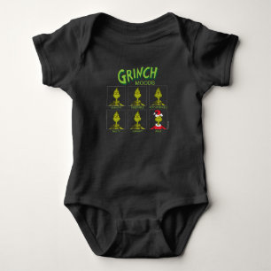 Grinch Stimmungs-Chart Weihnachtsedition Baby Strampler