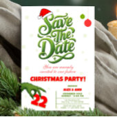 Grinch Style Christmas Party Save the Date Einladung