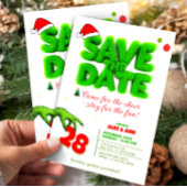 Grinch Style Save The Date Christmas New Year Einladung