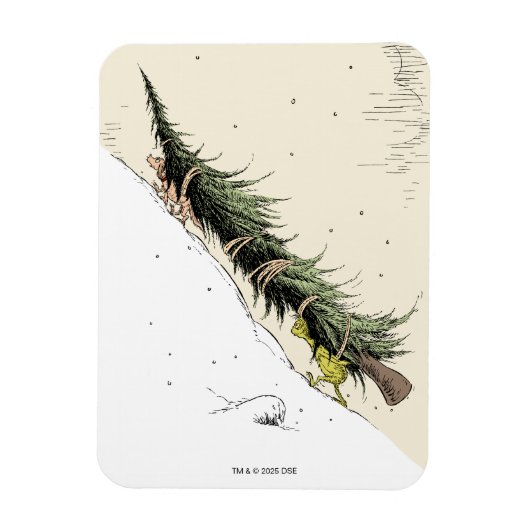 Grinch und Max bringen den Weihnachtsbaum zurück Magnet (Vertikal)