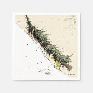 Grinch und Max bringen den Weihnachtsbaum zurück Serviette