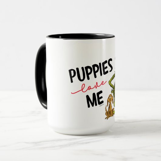 Grinch und Max | Welpen Liebe Tasse (Vorderseite Links)
