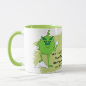Grinch Vibes Coffee Tasse - Perfekt spielende Sips (Links)