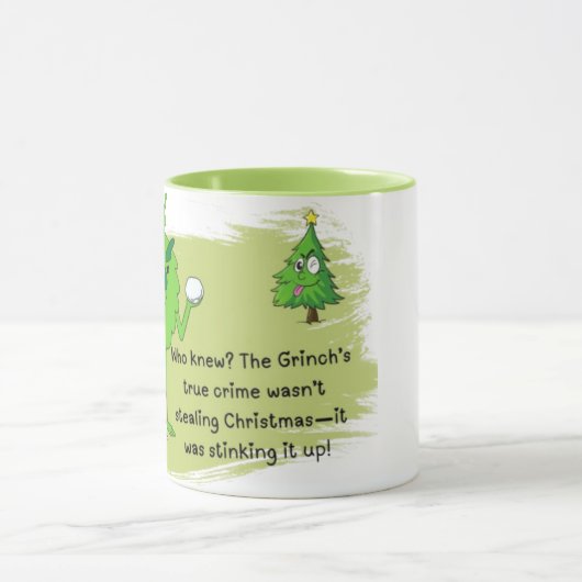Grinch Vibes Coffee Tasse - Perfekt spielende Sips (Zentrum)