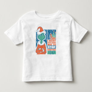 Grinch Weihnachten stoppen Vintage-Grafik Kleinkind T-shirt