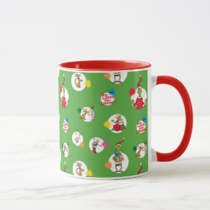 Grinch Weihnachts-Punktmuster Tasse
