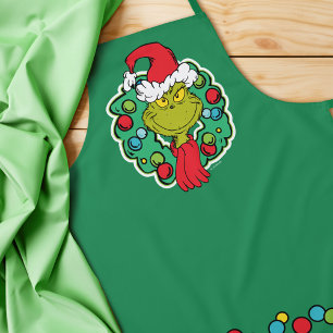 Grinch Weihnachts-Weihnachts-Kranz Schürze