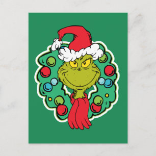 Grinch   Weihnachts-Willkommensgruß Postkarte