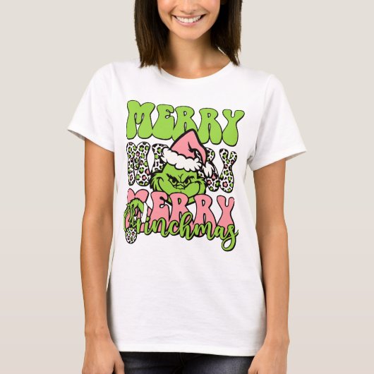 Grinch Weihnachtsfeiertag Shirt | Funny Holiday T- (Vorderseite)