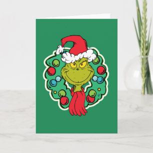 Grinch Weihnachtsgirlande Karte