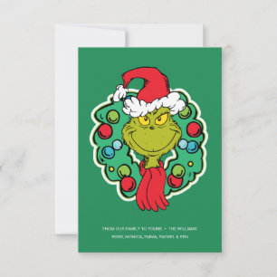 Grinch Weihnachtsgirlande Karte