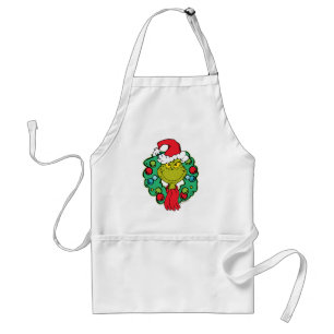 Grinch Weihnachtskränze Schürze