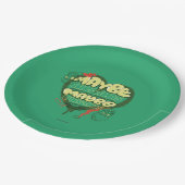 Grinch | Weihnachtszitat Pappteller (Schrägansicht)