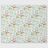 Grinch Zitat Muster Geschenkpapier (Flach)