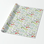 Grinch Zitat Muster Geschenkpapier (Ungerollt)