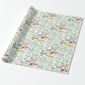 Grinch Zitatmuster Geschenkpapier (Ungerollt)
