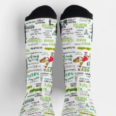 Grinch Zitatmuster Socken (Oben)