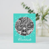 Grincheux Angel Wish | Aqua Postcard Postkarte (Stehend Vorderseite)