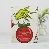 Grinchmas Party Einladung (Stehend Vorderseite)