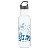 Grinch's Heart wuchs um 3 Größen Edelstahlflasche (Vorderseite)