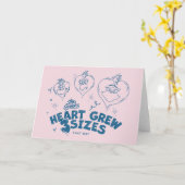 Grinch's Heart wuchs um 3 Größen Karte (Gelbe Blume)