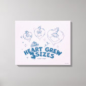 Grinch's Heart wuchs um 3 Größen Leinwanddruck (Vorderseite)