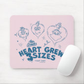 Grinch's Heart wuchs um 3 Größen Mousepad (Mit Mouse)