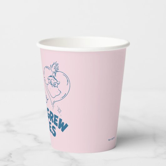 Grinch's Heart wuchs um 3 Größen Pappbecher (Rückseite)