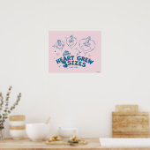 Grinch's Heart wuchs um 3 Größen Poster (Küche)