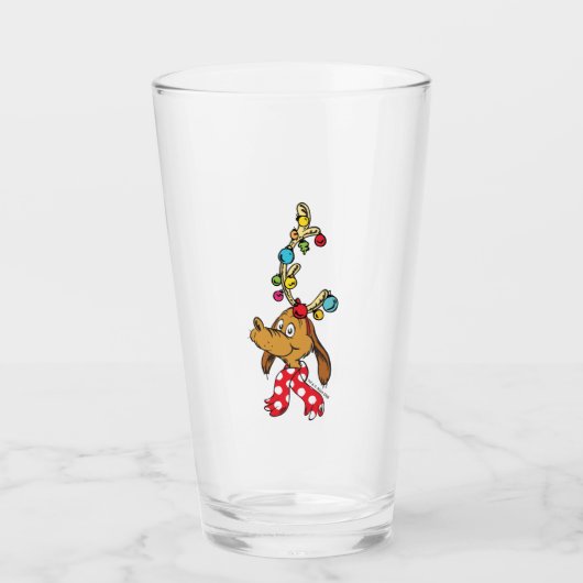 Grinchs Max | Frohe Wer-festtage Glas (Vorderseite)