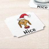 Grinchs Max | Weihnachtsmann-Hut Untersetzer (angewinkelt)